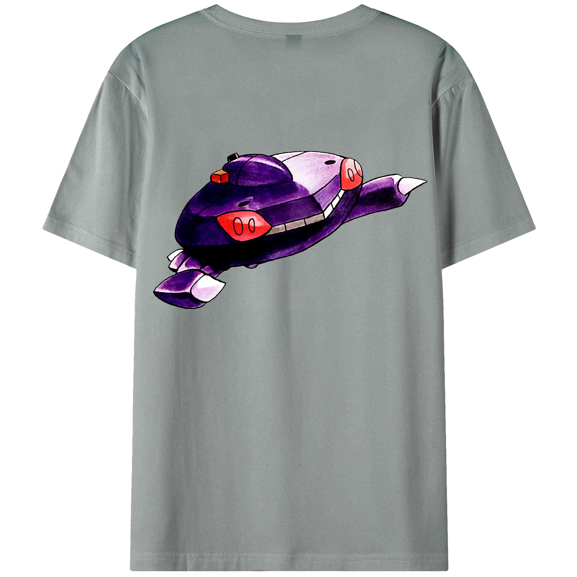 （画像用） ポケットモンスター Pokémon 綿100％ メンズ半袖Tシャツ（バックプリント） 通気性